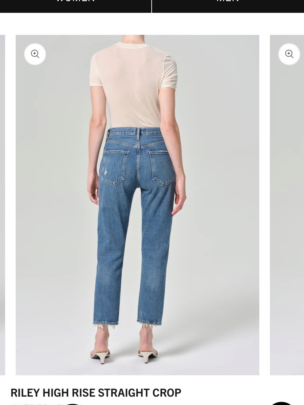 Agolde Riley High Rise Straight Crop Jeans - Picture 8 of 8